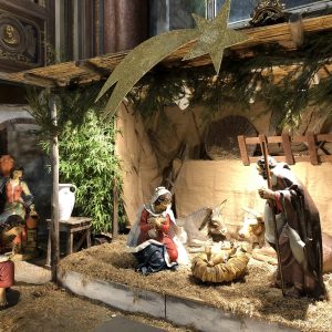 Presepe allestito nella Basilica di San Nicolò