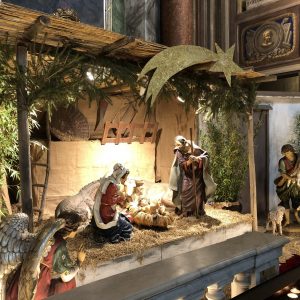 Presepe allestito nella Basilica di San Nicolò