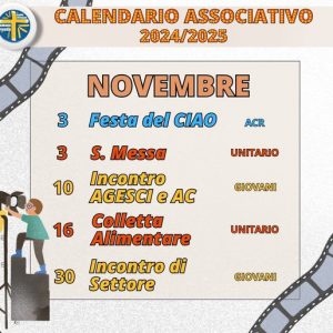 Calendario Associativo - NOVEMBRE 2024